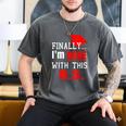 College Graduation T Shirt Senior Finally Done Men's Comfort Colors T-Shirt Pepper