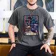 Color Graphic The Introvert Tarot Card Raglan Baseball Tee Men's Comfort Colors T-Shirt Pepper