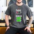 Cufflinks Battery Filled Tired Dad Low Battery Charge Men's Comfort Colors T-Shirt Pepper