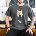 Cute Cat Pocket Cat Mom Cat Dad Cat Lover Men's Comfort Colors T-Shirt Pepper