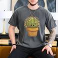 Cute Golden Barrel Cactus Introvert Distressed Men's Comfort Colors T-Shirt Pepper Cute Golden Barrel Cactus Introvert Distressed Men's Comfort Colors T-Shirt Pepper