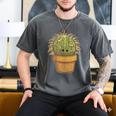 Cute Golden Barrel Cactus Introvert Distressed Men's Comfort Colors T-Shirt Pepper Cute Golden Barrel Cactus Introvert Distressed Men's Comfort Colors T-Shirt Pepper