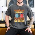 Cute Librarian Library Book Lover Keeper Of Endless Stories Men's Comfort Colors T-Shirt Pepper