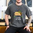 Dabbing Taco 6th Grade Graduation Shirt Sixth Grade Later Men's Comfort Colors T-Shirt Pepper