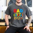 Dad Of The Birthday Boy Building Block Birthday Men's Comfort Colors T-Shirt Pepper