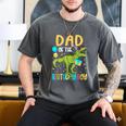 Dad Of The Birthday Boy Family Matching Dinosaur Squad Men's Comfort Colors T-Shirt Pepper Dad Of The Birthday Boy Family Matching Dinosaur Squad Men's Comfort Colors T-Shirt Pepper