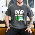 Dad Of The Birthday Boy Garbage Truck Birthday Party Men's Comfort Colors T-Shirt Pepper