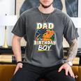 Dad Of Birthday Boy Kids Reptile Birthday Party Men's Comfort Colors T-Shirt Pepper