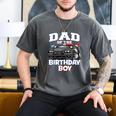 Dad Of The Birthday Boy Policeman Officer Party Men's Comfort Colors T-Shirt Pepper