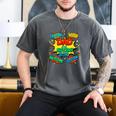 Dad Of The Birthday Boy Shirt Father Superhero Comic Party Men's Comfort Colors T-Shirt Pepper