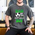 Dad Of The Birthday Boy Soccer Stars Outfit Men's Comfort Colors T-Shirt Pepper