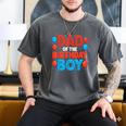 Dad Of The Birthday Boy Spider Web Party Men's Comfort Colors T-Shirt Pepper