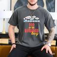Dad Birthday Boy Train I'm 2 Two Yr Old Chugga Engine Men's Comfort Colors T-Shirt Pepper