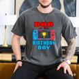 Dad Of The Birthday Boy Video Games Theme Bday Matching Men's Comfort Colors T-Shirt Pepper