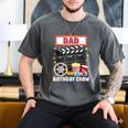 Dad Birthday Crew Movie Night Theme Matching Party Men's Comfort Colors T-Shirt Pepper