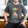 Dad Of The Birthday Girl Capybara Bday Party Family Men's Comfort Colors T-Shirt Pepper