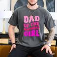 Dad Of The Birthday Girl Party Girls Daddy Birthday Party Men's Comfort Colors T-Shirt Pepper