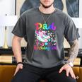 Dad Of The Birthday Girl Skater Roller Skate Family Party Men's Comfort Colors T-Shirt Pepper