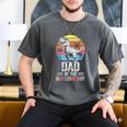 Dad Of The Birthday Party Outfit Dinosaur Daddy Men's Comfort Colors T-Shirt Pepper