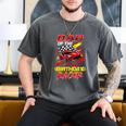 Dad Of The Birthday Racer Race Car Party Family Matching Men's Comfort Colors T-Shirt Pepper