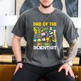 Dad Of The Birthday Scientist Matching Science Birthday Men's Comfort Colors T-Shirt Pepper