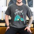 Dad To Be Dinosaur Baby Shower For Boy Men's Comfort Colors T-Shirt Pepper