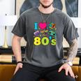 Dad I Love The 80's Retro 80s Nostalgia For Dad Men's Comfort Colors T-Shirt Pepper