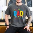 Dad Master Builder Building Bricks Blocks Family Fathers Day Men's Comfort Colors T-Shirt Pepper