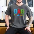 Dad Master Builder Building Bricks Blocks Family Set Parents Small Men's Comfort Colors T-Shirt Pepper