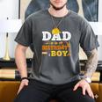 Dad Mom Of The Birthday Boy Kid Construction Matching Family Men's Comfort Colors T-Shirt Pepper