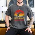 Dad Pays Mom Prays Dirt Bike Retro Motocross Boys Kids Men's Comfort Colors T-Shirt Pepper