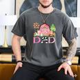 Dad Pink Farm Animal Birthday Kids Matching Family Men's Comfort Colors T-Shirt Pepper