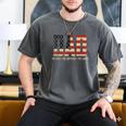 Dad Protector Hero Legend USA Flag Dad Father's Day Men's Comfort Colors T-Shirt Pepper