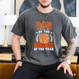 Dad Of Rookie 1st Basketball Bday Theme Matching Men's Comfort Colors T-Shirt Pepper