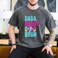 Dada Daddy Dad Bruh Baseball Drip Ice Cream Dad Bruh Men's Comfort Colors T-Shirt Pepper