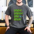 Dada Daddy Dad Bruh Father's Day Game Pixel Men's Comfort Colors T-Shirt Pepper