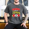 Daddy Of The Birthday Boy Matching Dad Son Family Birthday Men's Comfort Colors T-Shirt Pepper