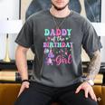 Daddy Of The Birthday For Girl Dinosaur T-Rex Party Family Men's Comfort Colors T-Shirt Pepper