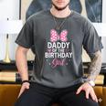 Daddy Of The Birthday Girl Pink Bow Birthday Family Matching Men's Comfort Colors T-Shirt Pepper