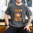 Daddy Of The Birthday Turkey Family 1st Birthday Boy Men's Comfort Colors T-Shirt Pepper