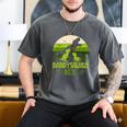 Daddysaurus Rex 2 Kids Sunset Tshirt For Fathers Day Men's Comfort Colors T-Shirt Pepper
