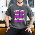 I Have My Dad's Temper & My Mama's Mouth Daughter Kids Men's Comfort Colors T-Shirt Pepper