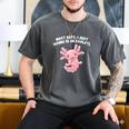 Most Days I Just Wanna Be An Axolotl Salamander Introvert Men's Comfort Colors T-Shirt Pepper