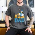 Disney Donald Duck Number One Dad Sunglasses Father's Day Men's Comfort Colors T-Shirt Pepper