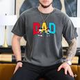 Disney Mickey And Friends Mickey Minnie Dad Collegiate Logo Men's Comfort Colors T-Shirt Pepper