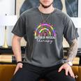Doctor Of Physical Therapy Therapist DPT Graduation Rainbow Men's Comfort Colors T-Shirt Pepper