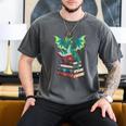 Dragon Reading Books Fantasy Lovers Mythical Creatures Men's Comfort Colors T-Shirt Pepper