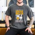 Drink Beer & Hang With My Frenchie French Bulldog Dad For Men Women Men's Comfort Colors T-Shirt Pepper