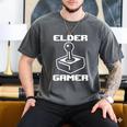 Elder Gamer Retro Video Game Nostalgia Old Gamer Premium Tri-Blend Men's Comfort Colors T-Shirt Pepper