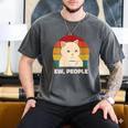 Ew People Introvert Cat Lover Crazy Colorful Cat Lady Men's Comfort Colors T-Shirt Pepper